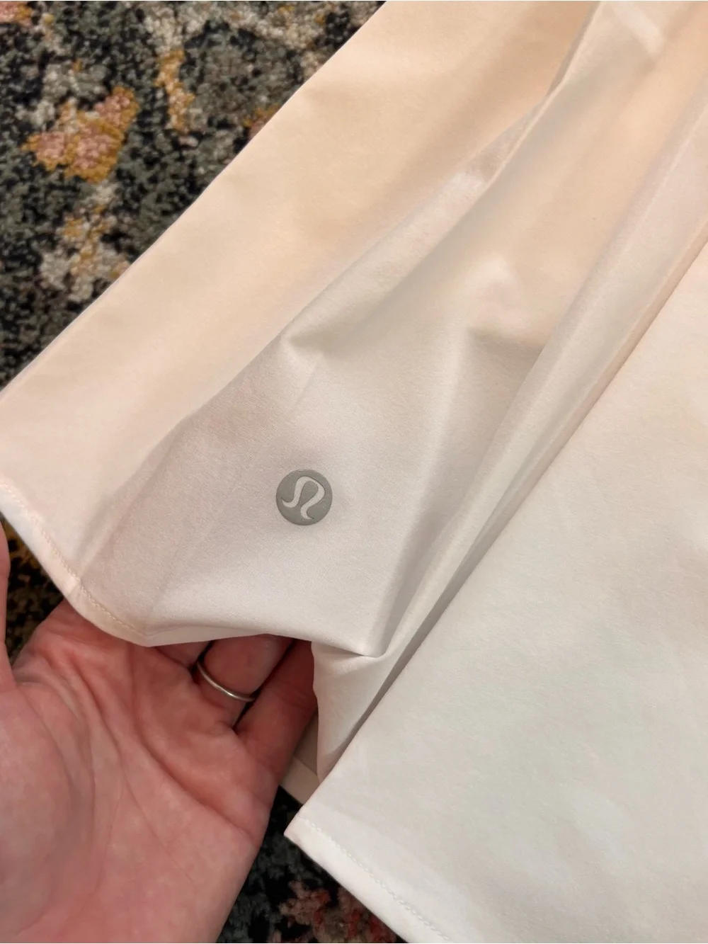 Lululemon Side Pleat High Rise Tennis Skirt in White Sz 10